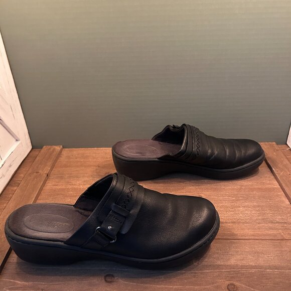 Clarks Womens Dark Brown Casual Comfort Slip On Mules Size 9M - Picture 4 of 7